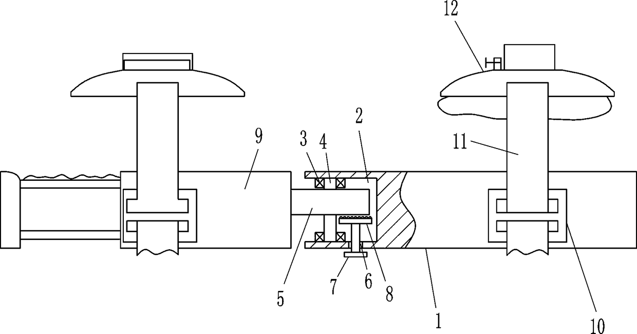 Protecting and monitoring device for fracture point of arm