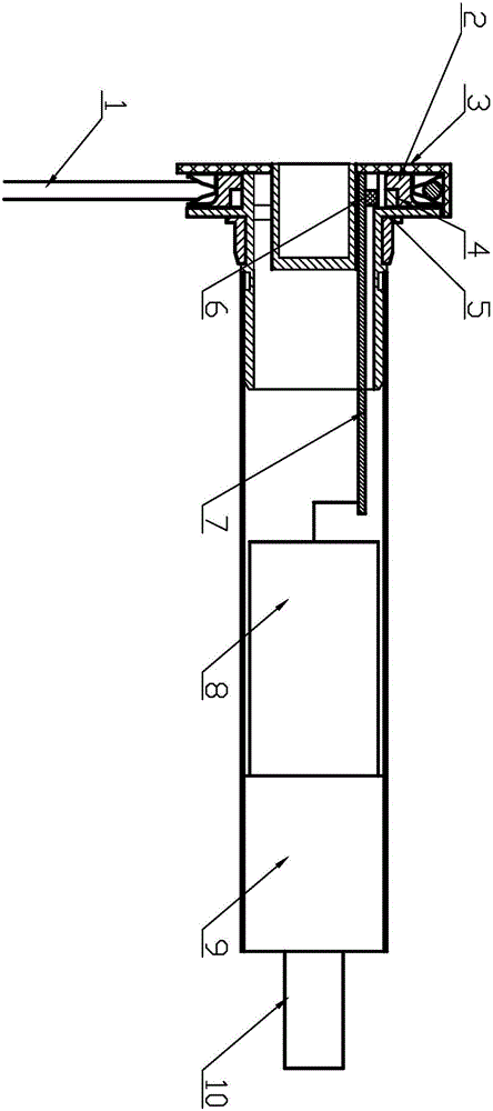 Tubular motor provided with hand-operated starter and used for curtain opening-closing system
