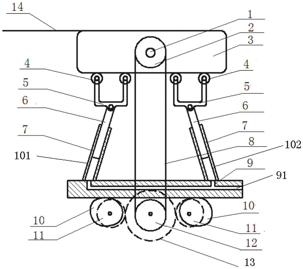 Coil follow-up flattening device