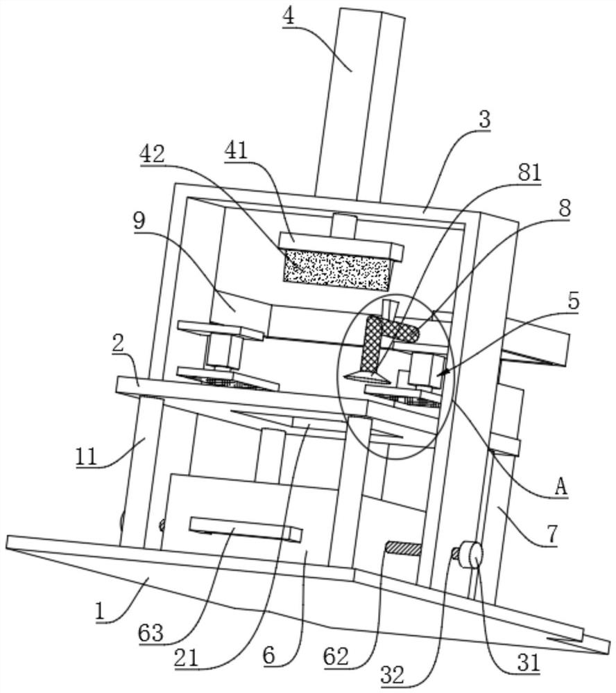 Detection device for gloves containing metal wires