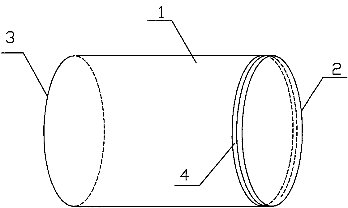 Inward-wound seal packaging bag for ring-shaped cylindrical object and packaging method thereof