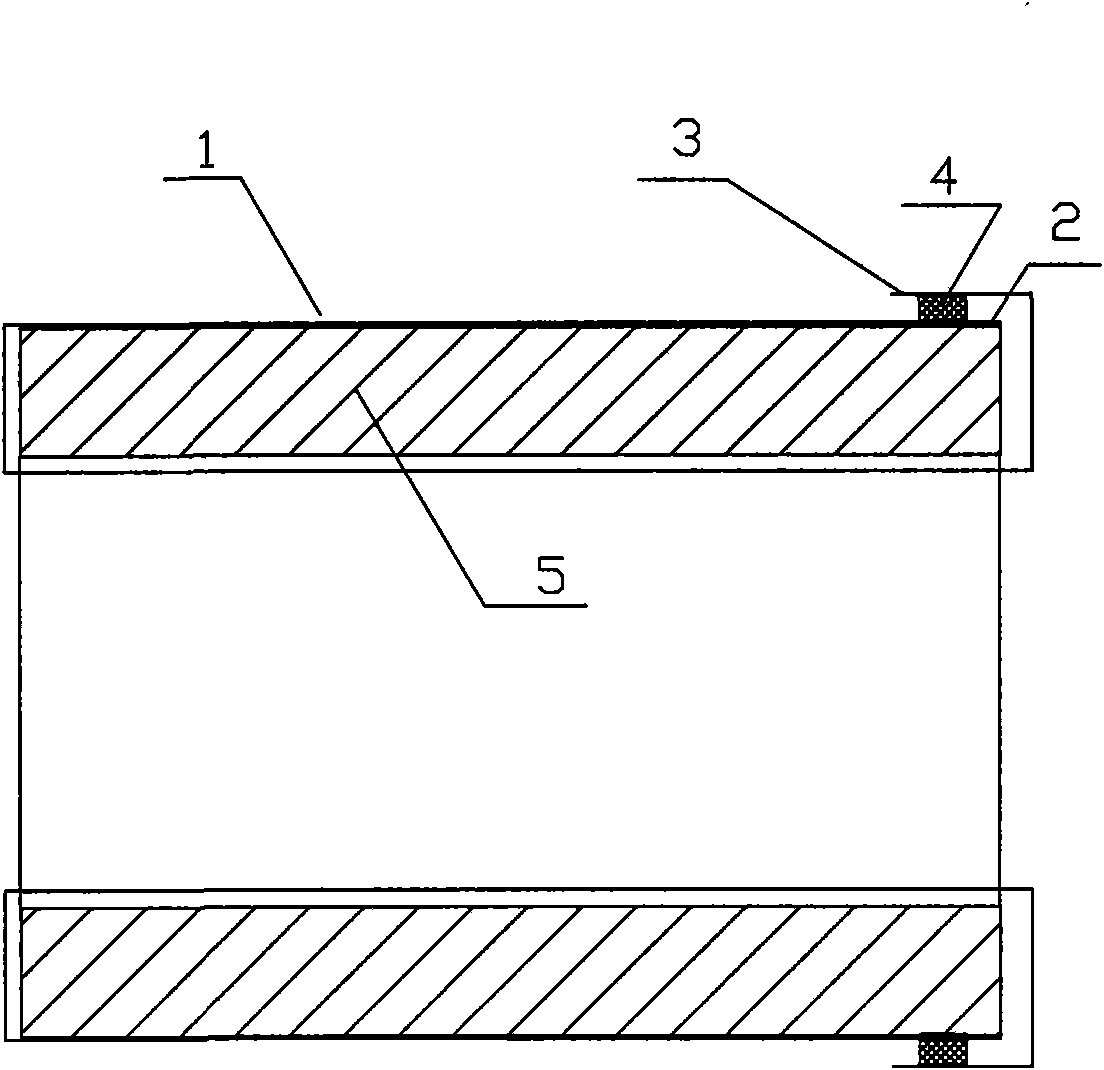 Inward-wound seal packaging bag for ring-shaped cylindrical object and packaging method thereof