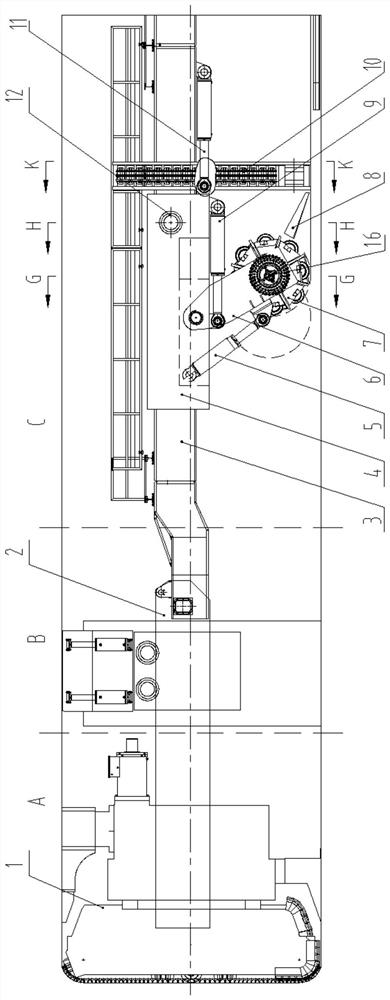 Continuous excavation device and full-face heading machine