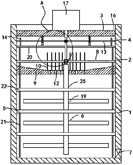 Lime milk stirring device for calcium-based wet desulfurization