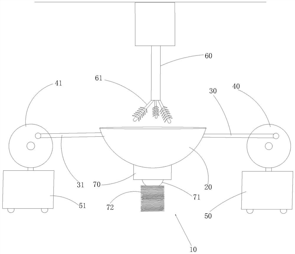 Stirring method for producing premixed flow state solidified soil