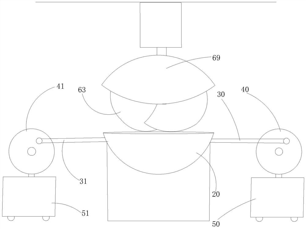 Stirring method for producing premixed flow state solidified soil