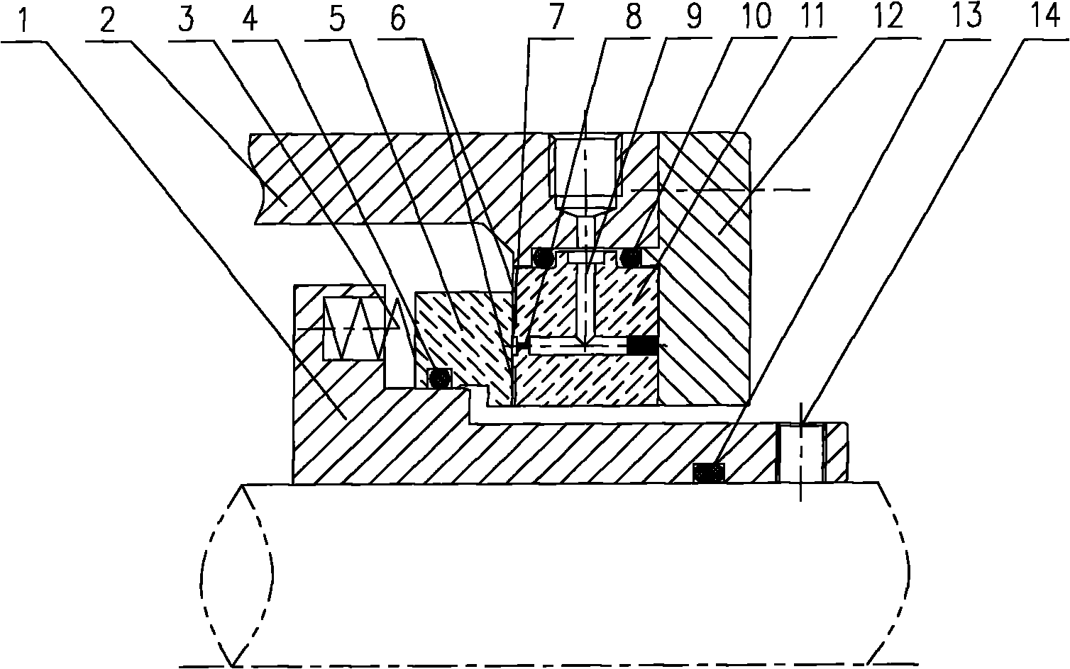 Outside pressurized type dynamic and static pressure gas lubricating and sealing device