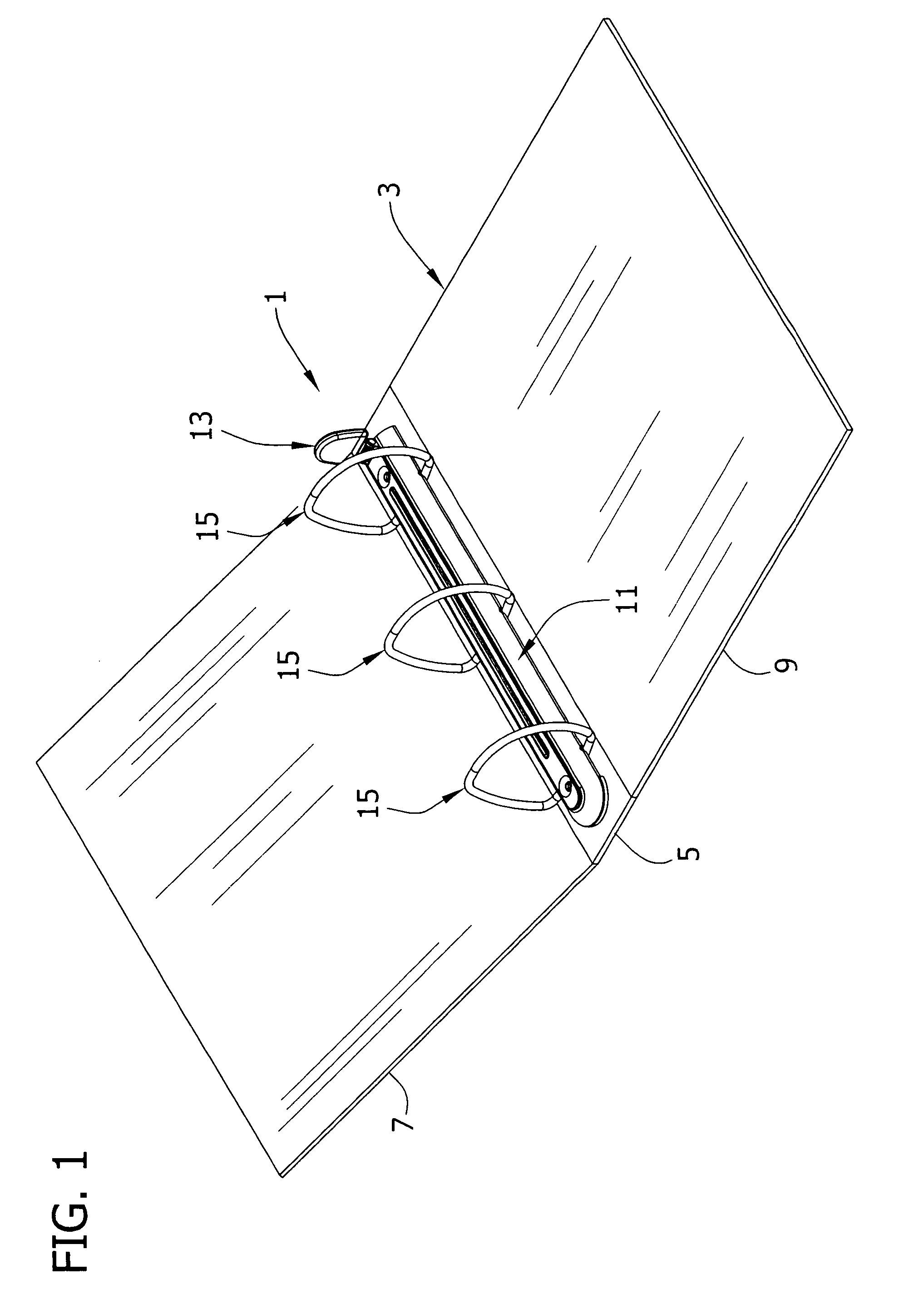 Travel bar for use with a ring mechanism