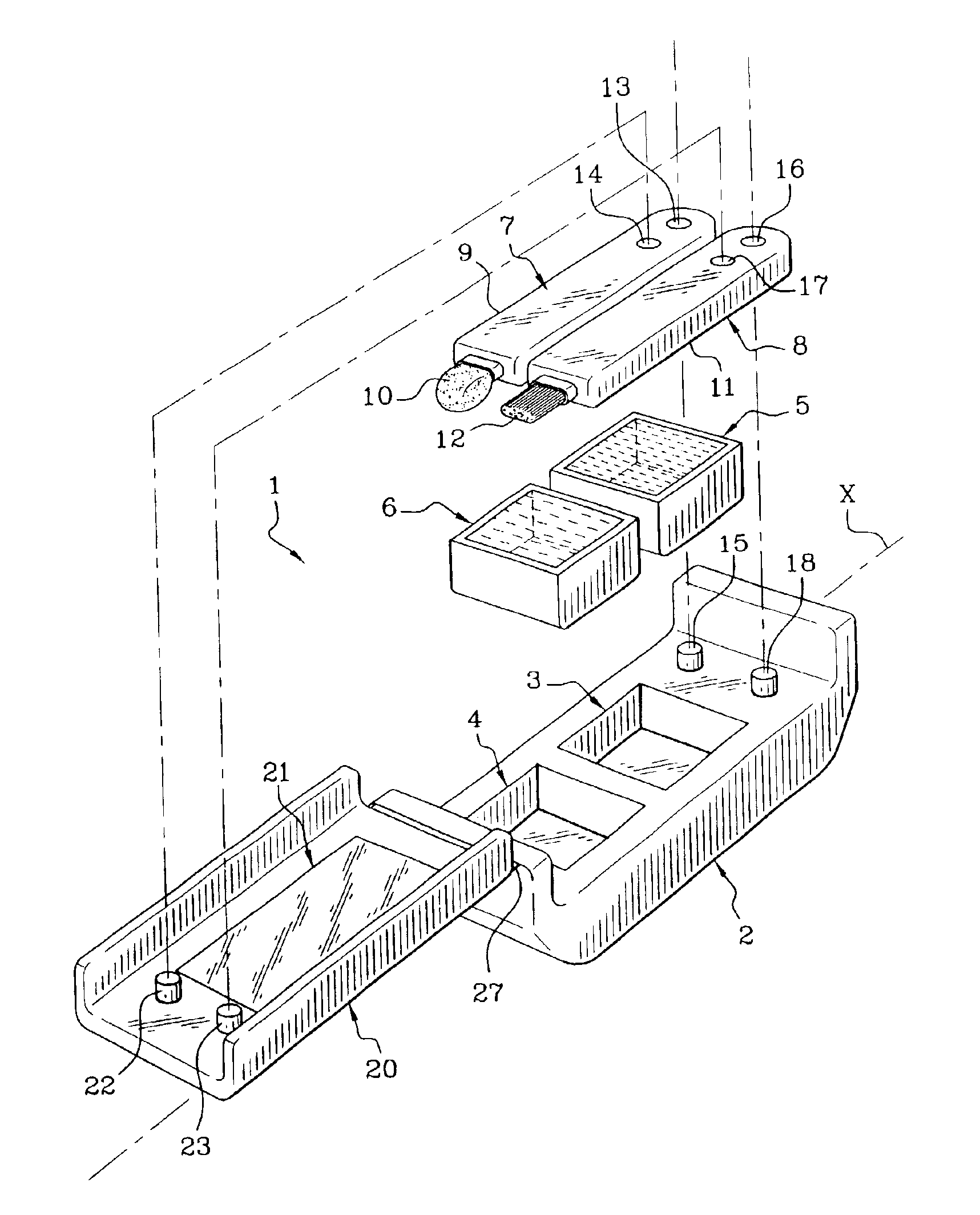 Assembly for packaging and application of a product, in particular a make-up product