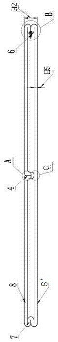Multi-position partially-enhanced type heat dissipation pipe