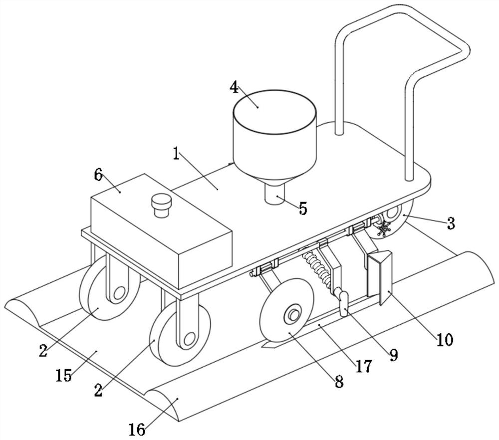 Fertilizing device for vegetable planting