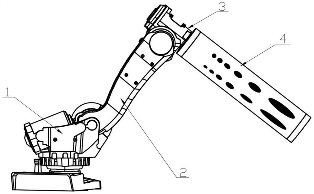 Rigid-flexible coupled robotic arm with built-in vision sensor and its deformation detection method