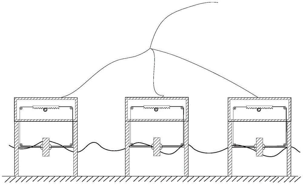 Horizontal-motion float-type direct-drive wave energy device
