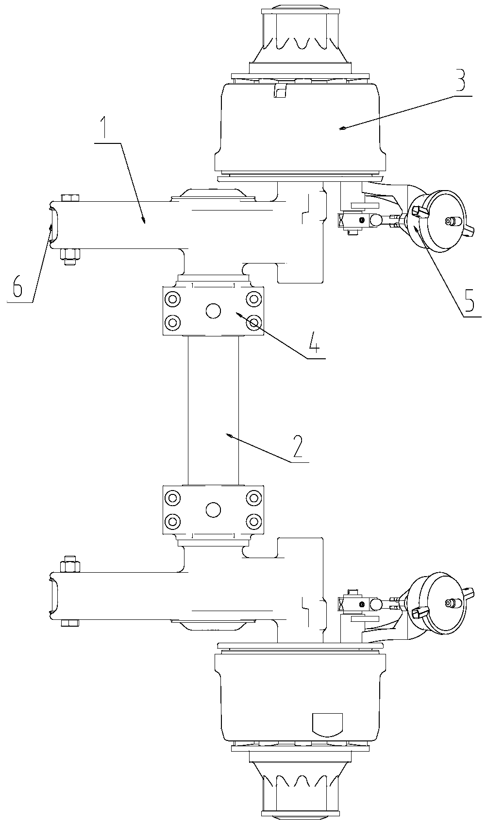 A suspension system and vehicle axle