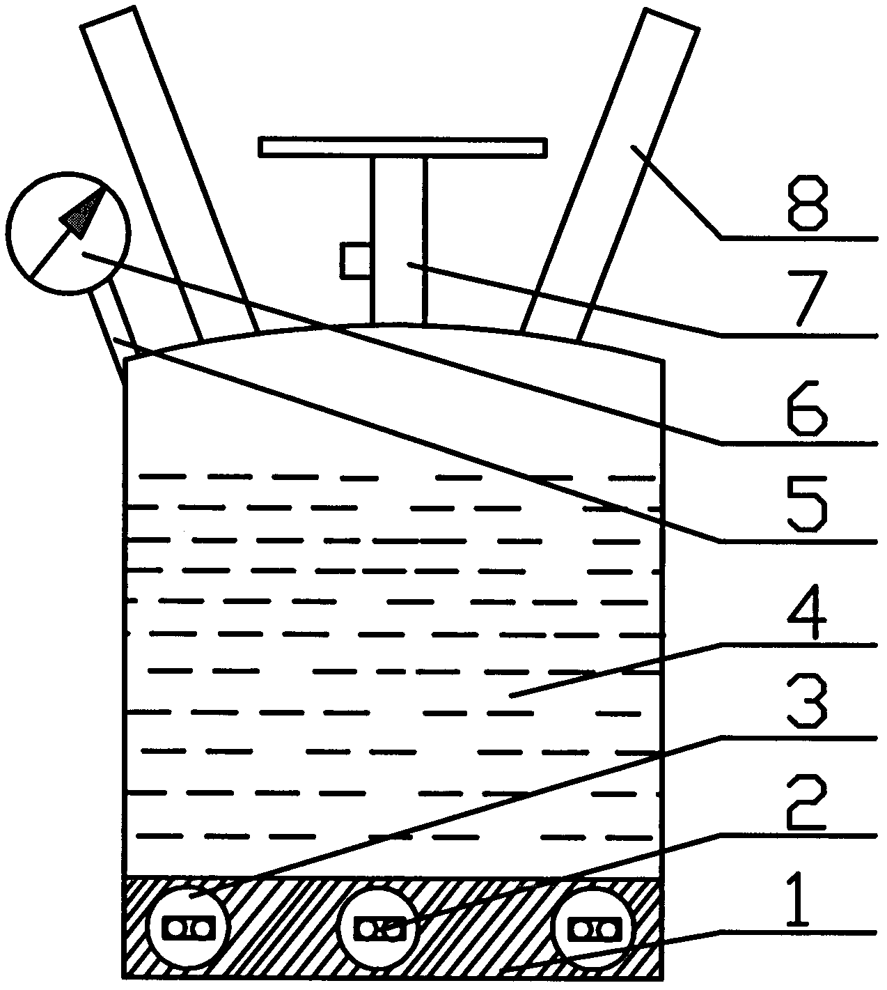 Steel cylinder for quickly adding refrigerant