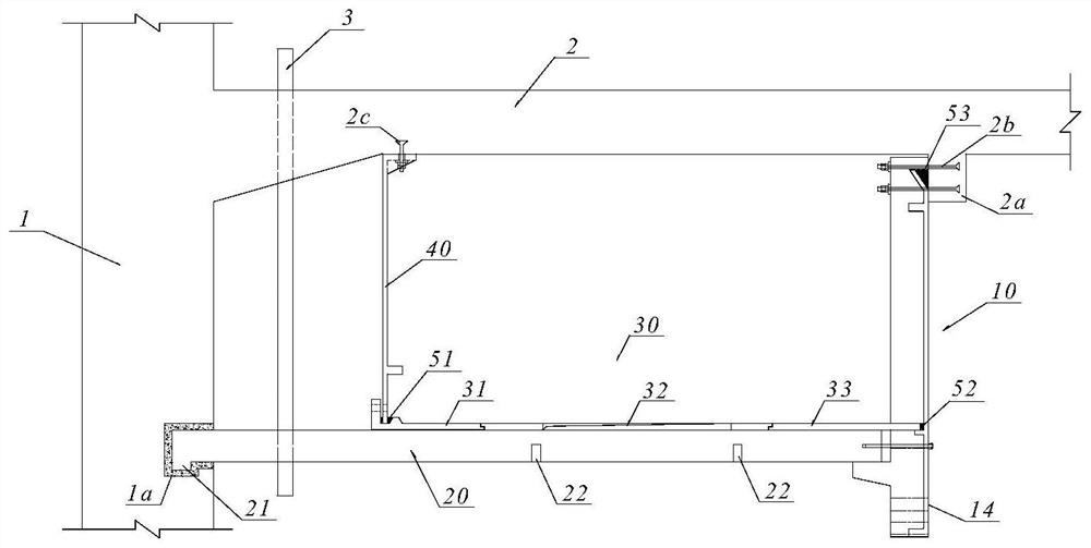 Novel prefabricated rail top air duct suitable for subway station