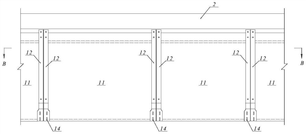 Novel prefabricated rail top air duct suitable for subway station