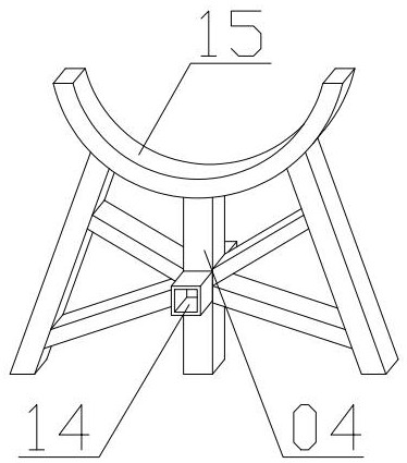 Rock wool storage conveying device