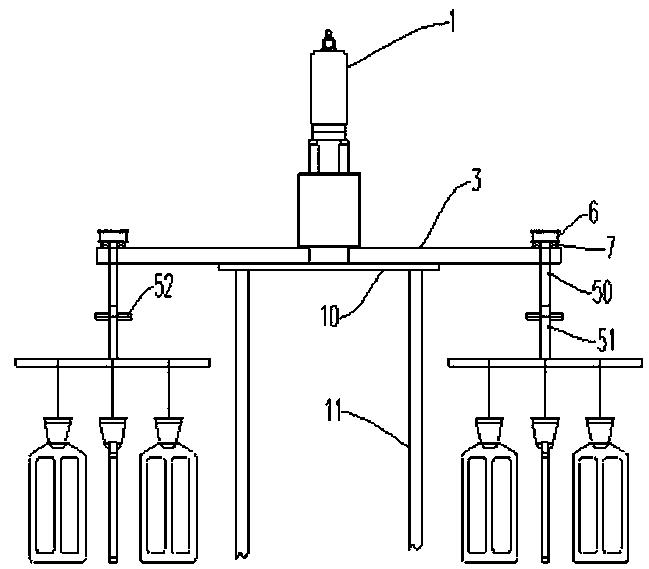 Hanging mechanism capable of rotation and revolution for mold shell drying