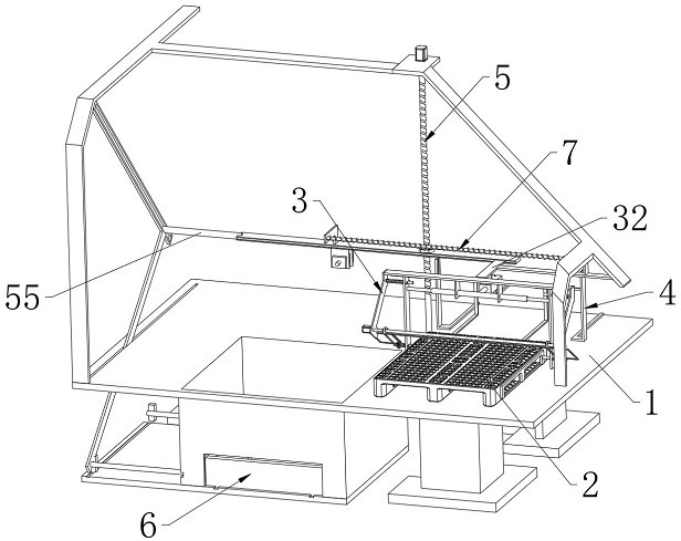 Plastic tray drop test device