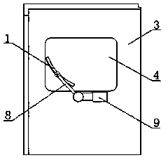 Numerically-controlled machine tool isolation door with cleaning device