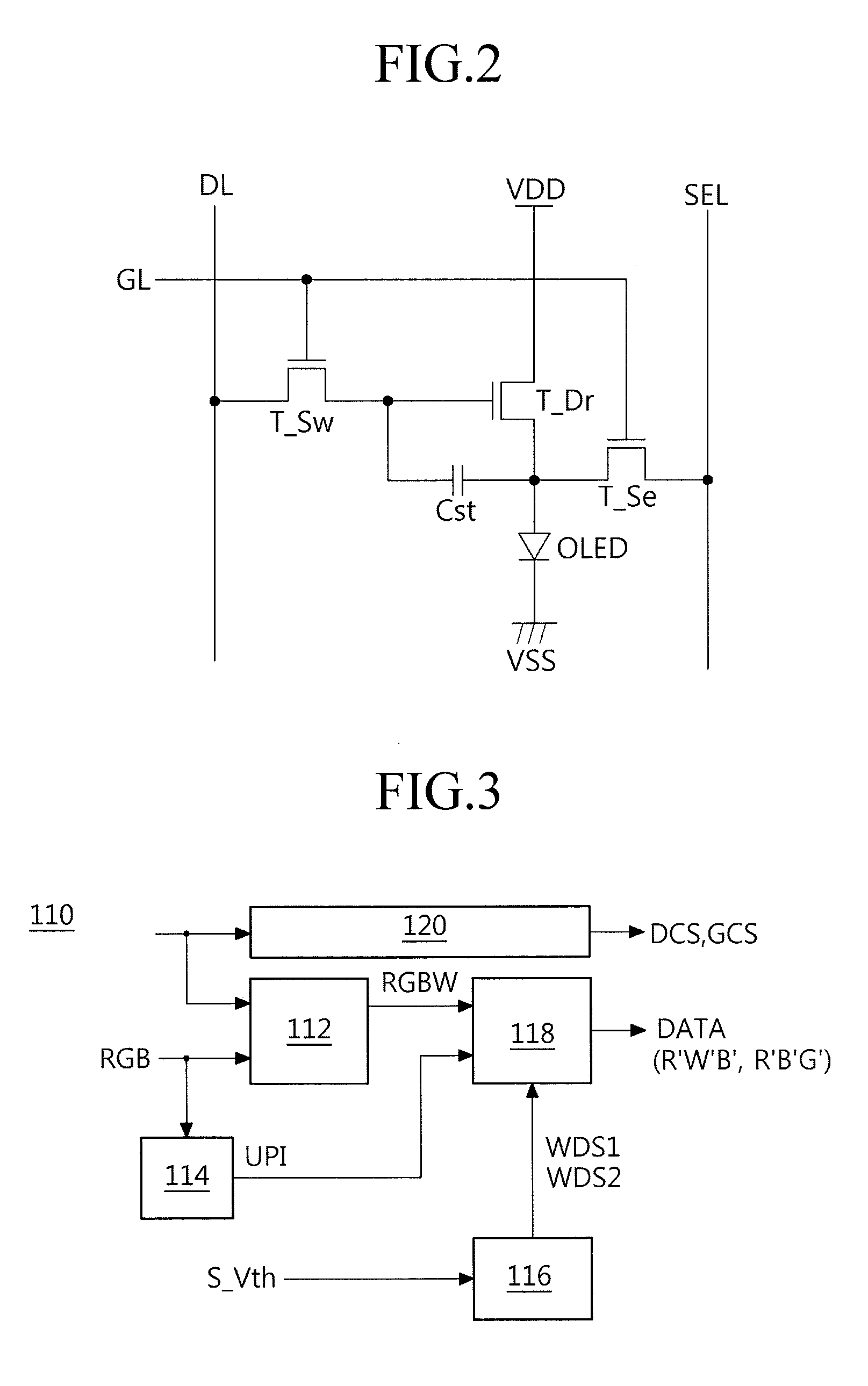 Flat display device with alternating white image driving periods