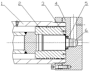 Device and method for buffering main oil cylinder of paste filling pump in coal mine
