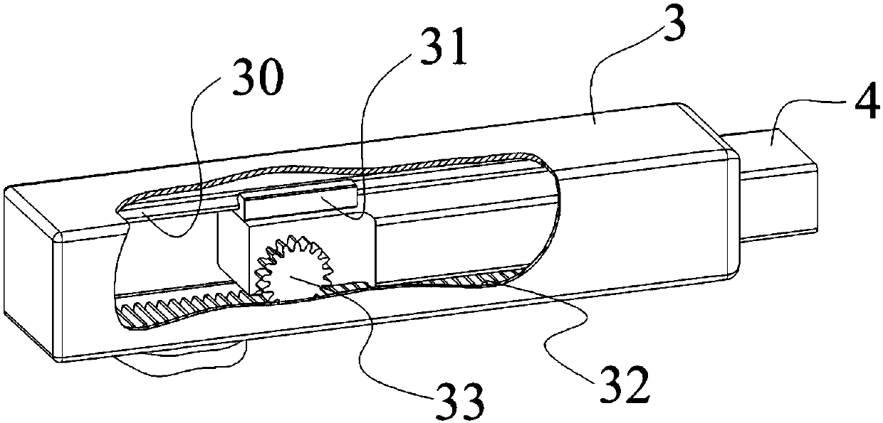 Auxiliary operation arm for minimally-invasive operative apparatus