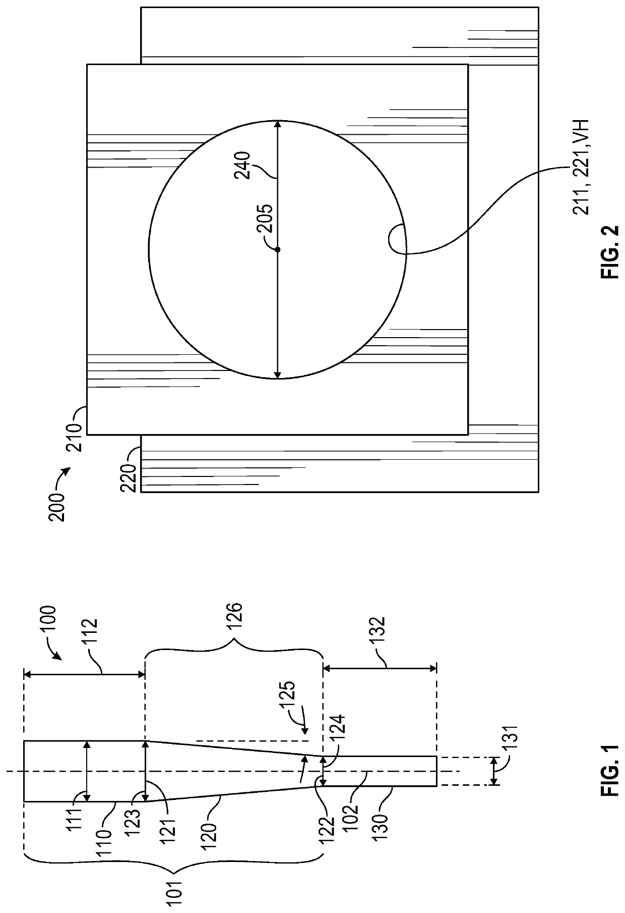 Apparatus, Systems, and Methods for Forming Aligned Holes From Misaligned Holes