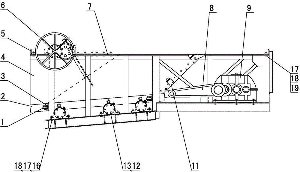 Large reciprocating feeder