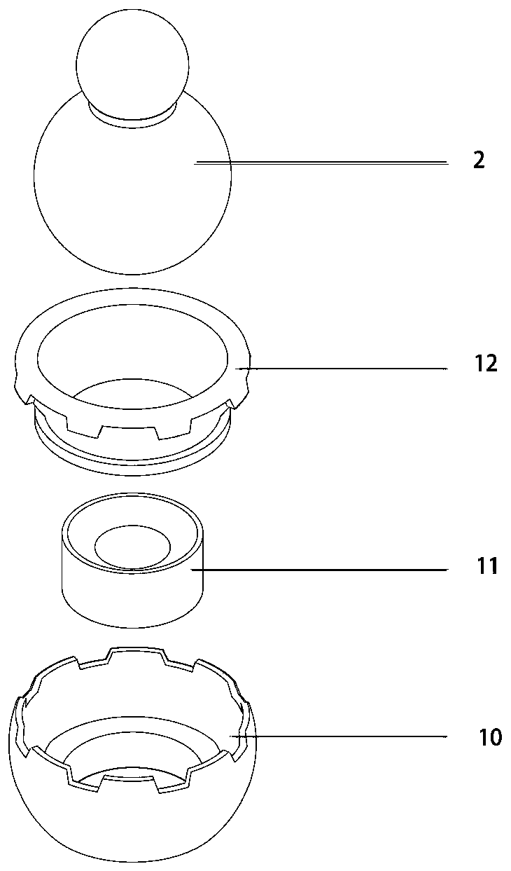 Separable magnetic positioning joint, rotating structure and mechanical device