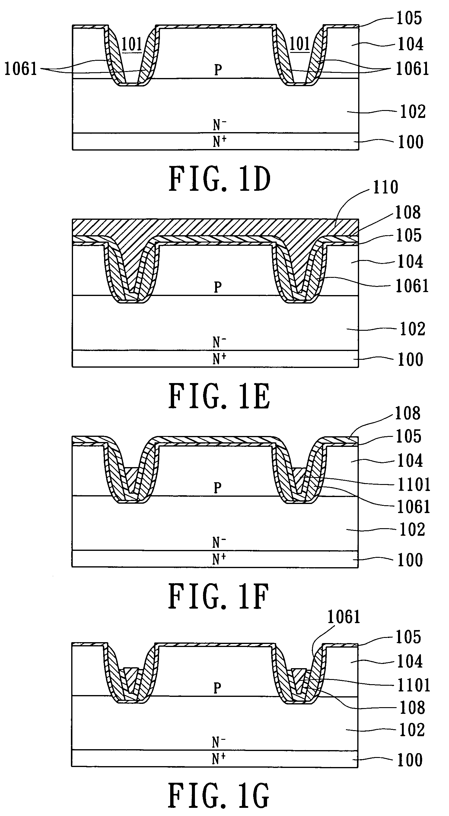 Trench mosfet device with low gate charge and the manfacturing method thereof