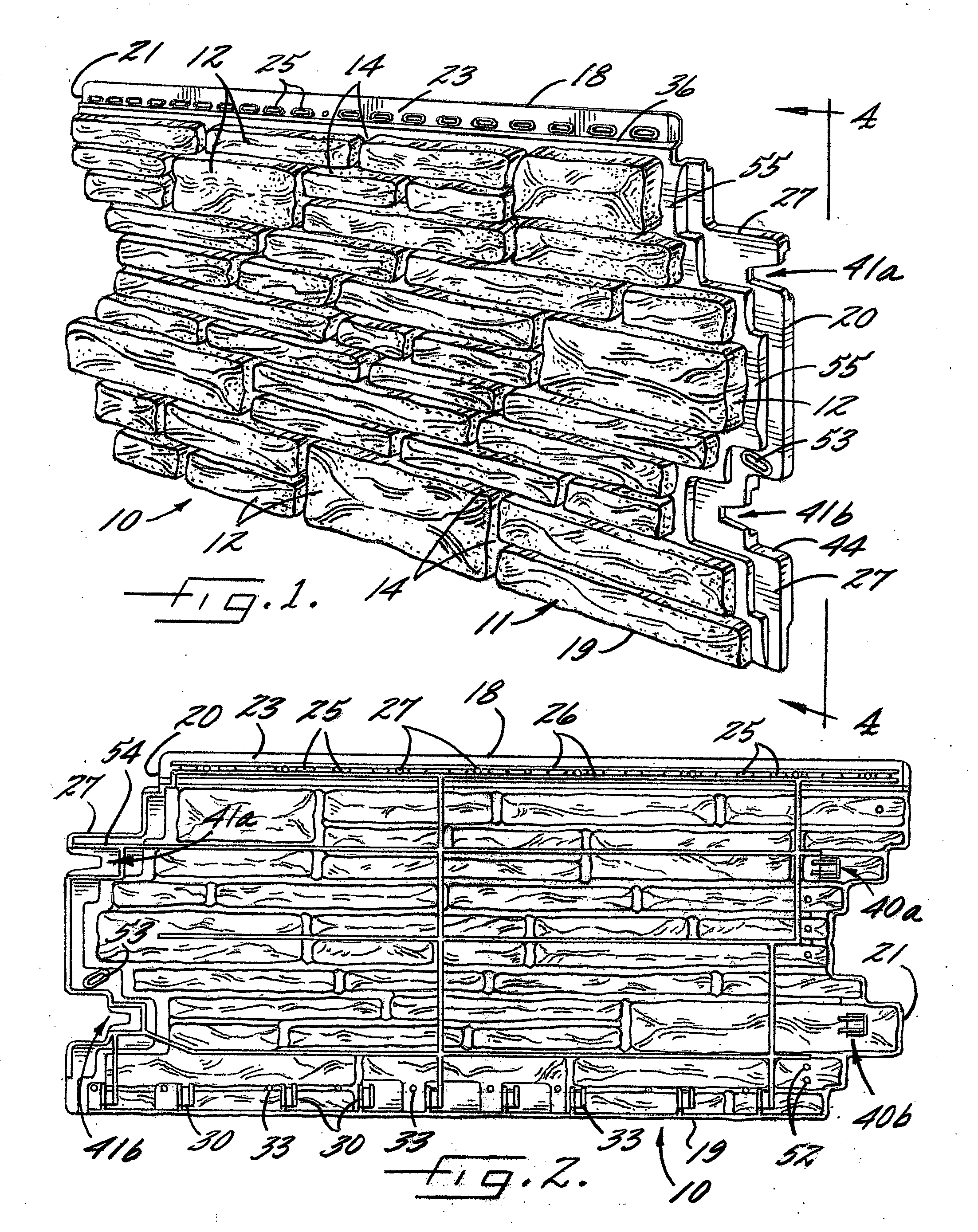 Simulated masonry wall panel with improved interlock system