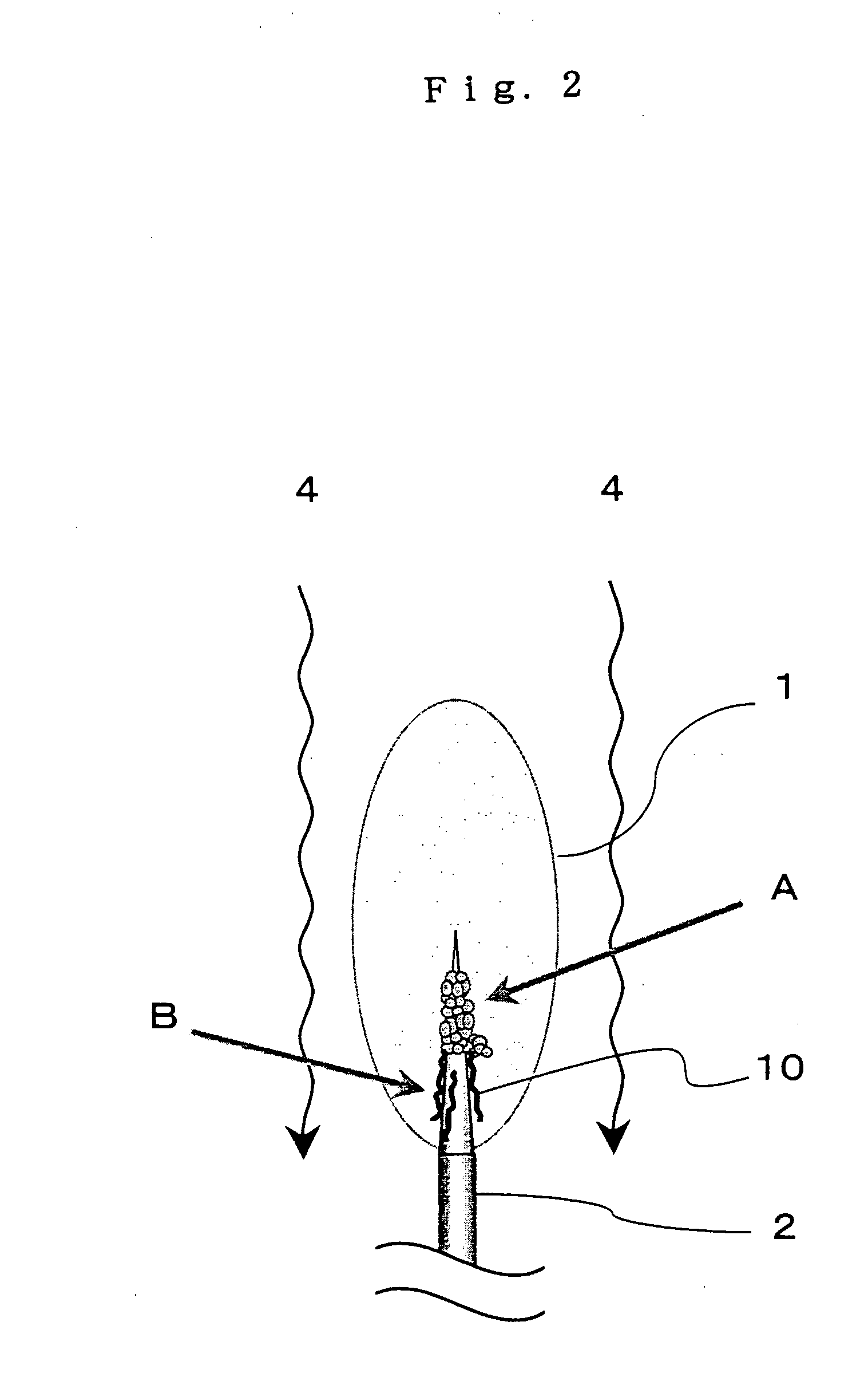 Sharp end, multi-layer carbon nano-tube radial aggregate and method of manufacturing the aggregate