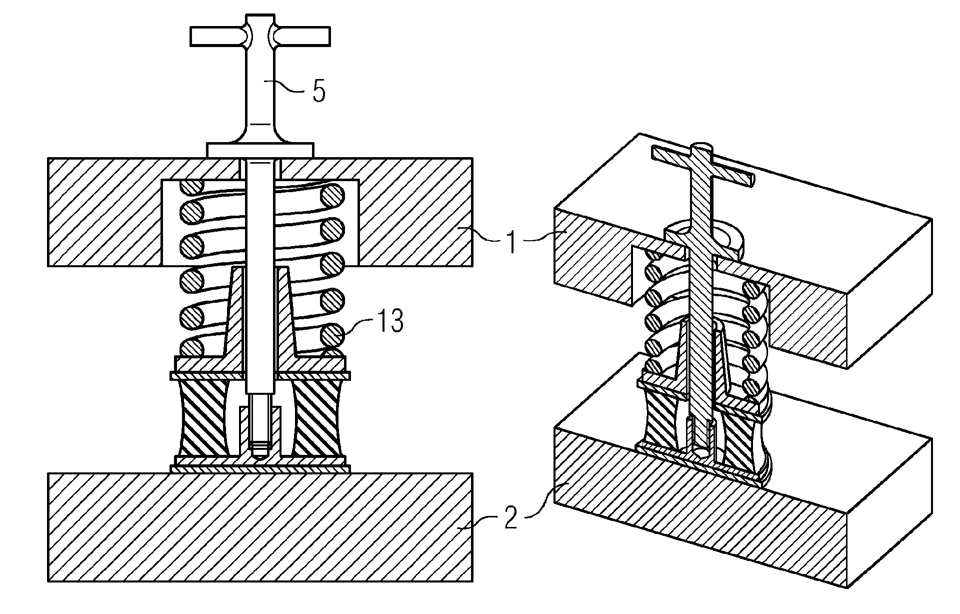 Spring lock for secondary spring