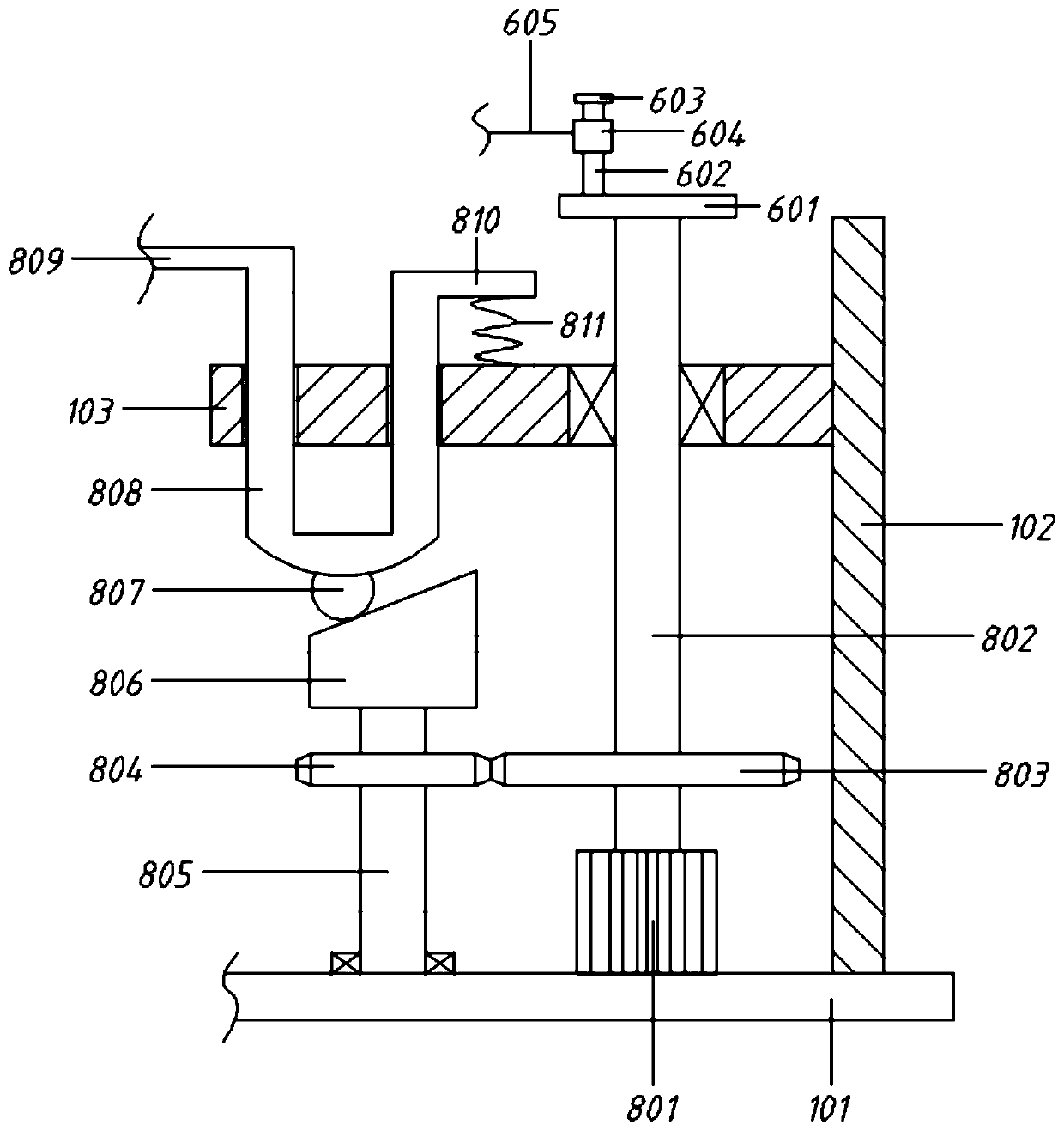 Adjustable quantitative filtering and screening machine for flour