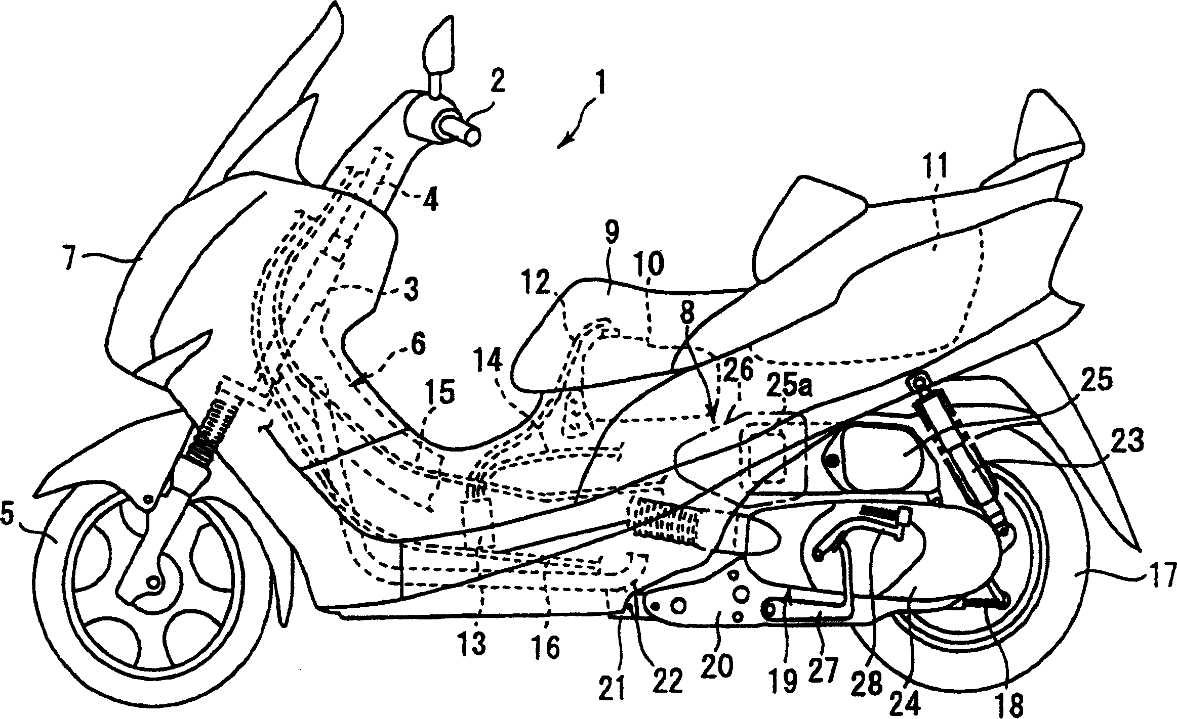 Fuel soft tube mounting structure of fuel jet engine