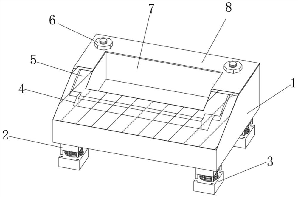 Portable energy storage battery pack placement base