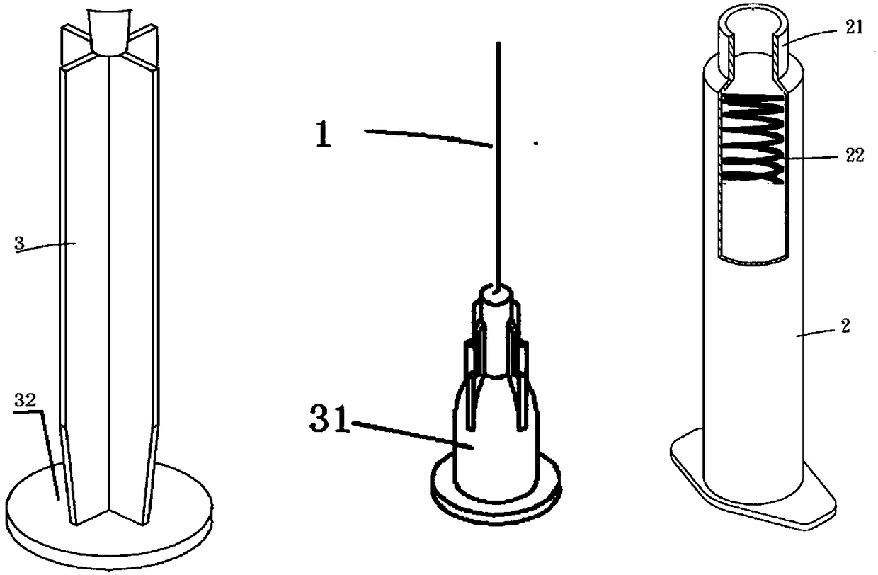A voltage measuring microneedle device