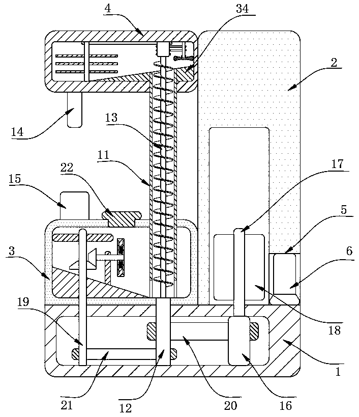 Supercharged powder spraying device suitable for powdery volatile pesticide