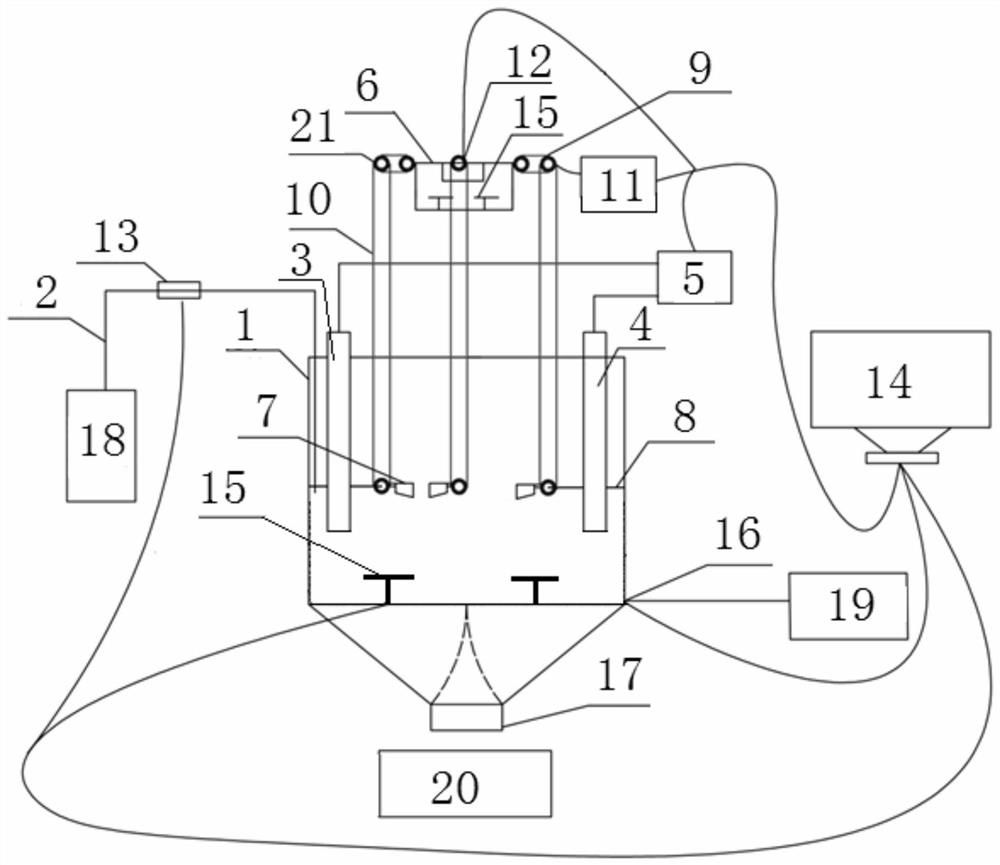 Automatic device for treating heavy metal contaminated soil