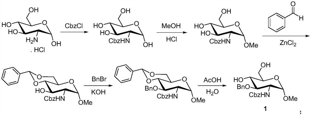 A kind of preparation method of fondaparinux sodium monosaccharide intermediate