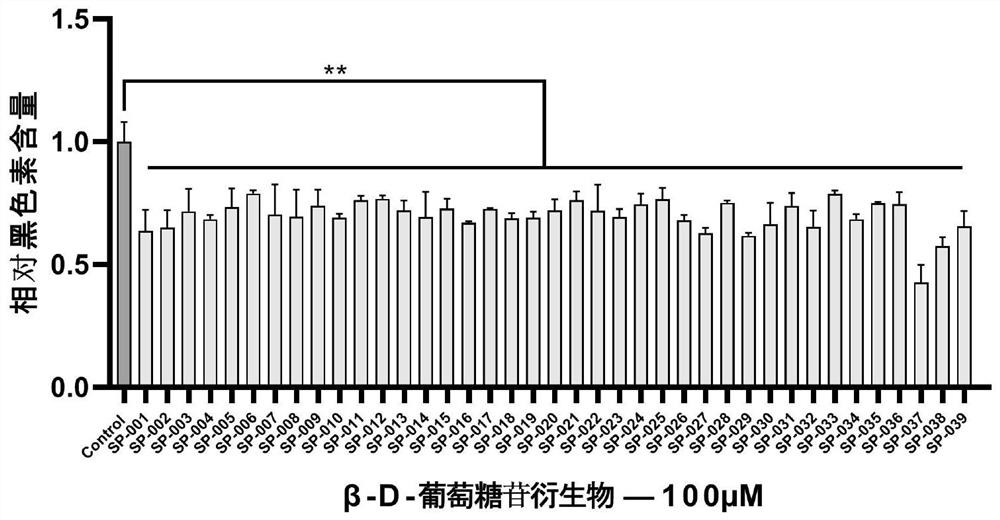 A salidroside derivative, its preparation method and its application in whitening cosmetics