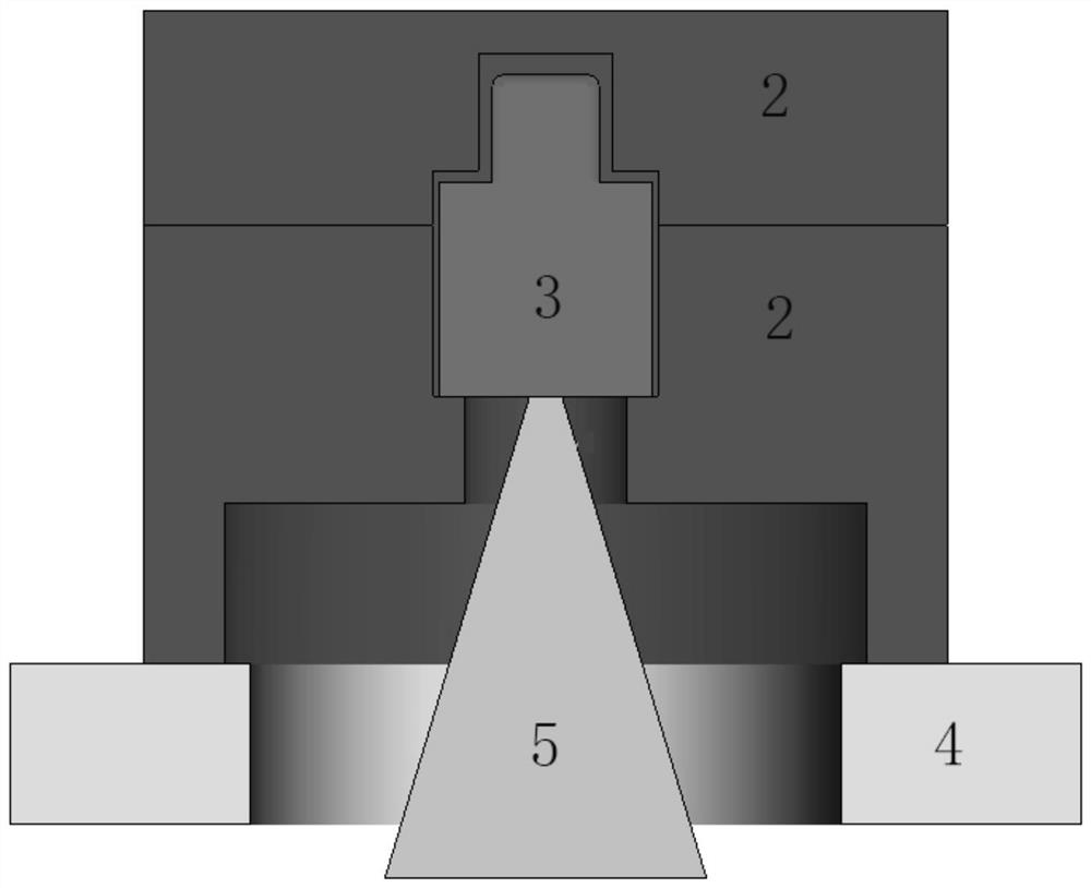 Large-gradient temperature field generating device for controlling alkali metal distribution in atomic gas chamber