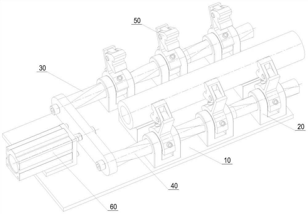 Double-torsion-shaft type pressing device