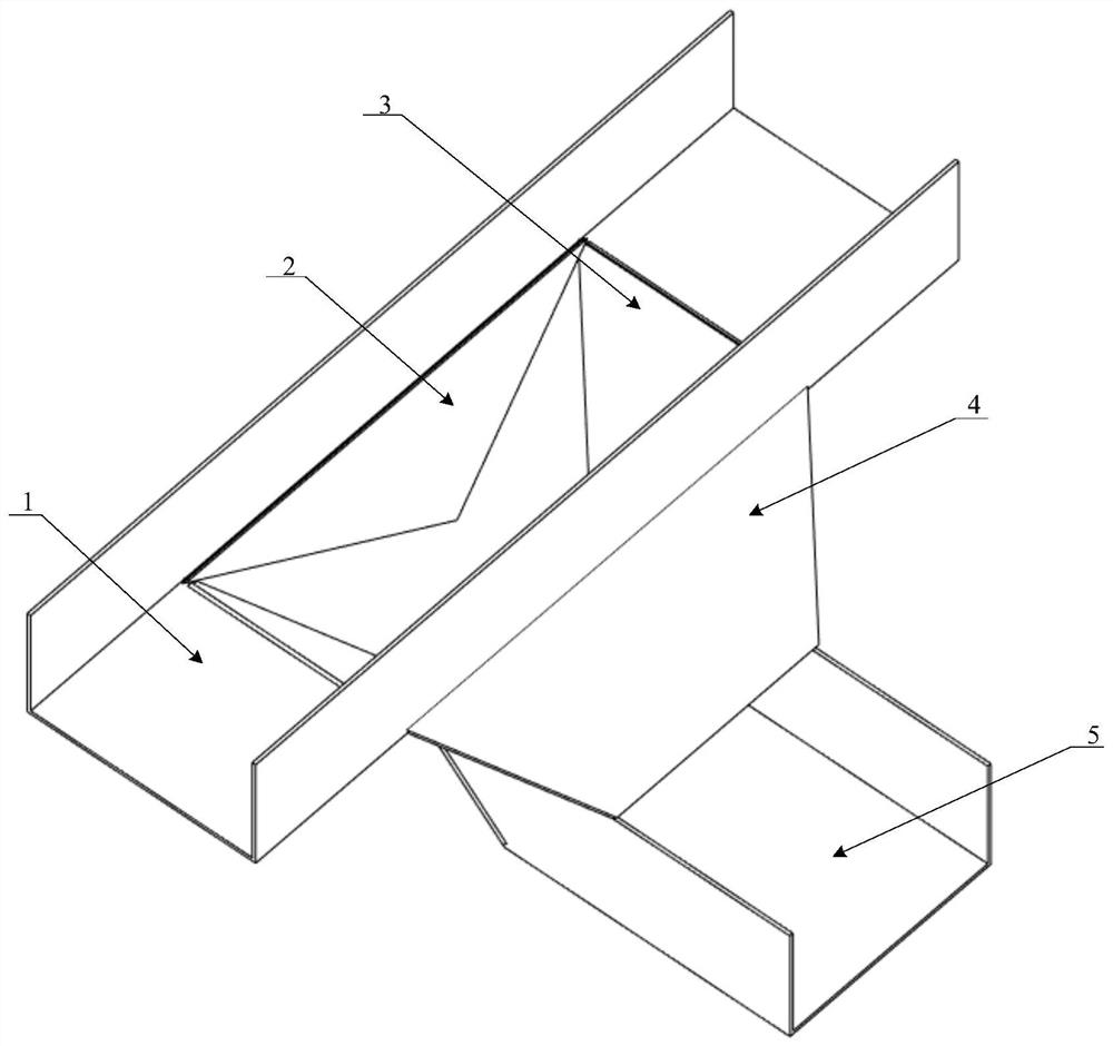 A kind of cable tray tee and its arrangement method