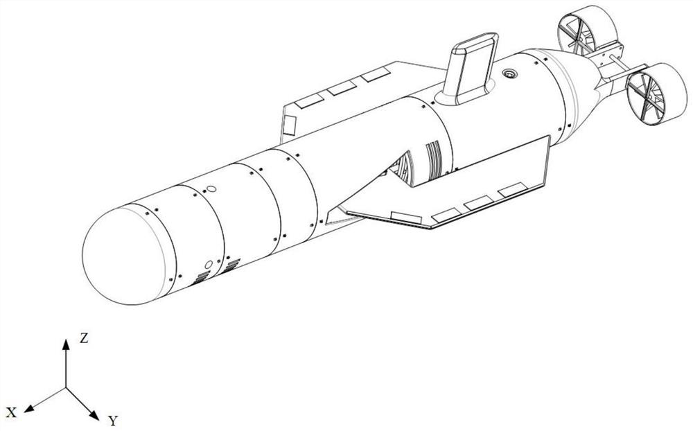Multi-section combined type and wingspan folding type underwater robot and motion mode thereof