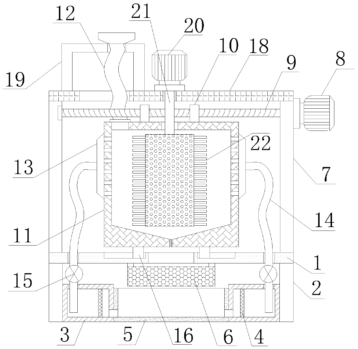 Trichosanthes seed adhesive article separation cleaning device after trichosanthes sectioning