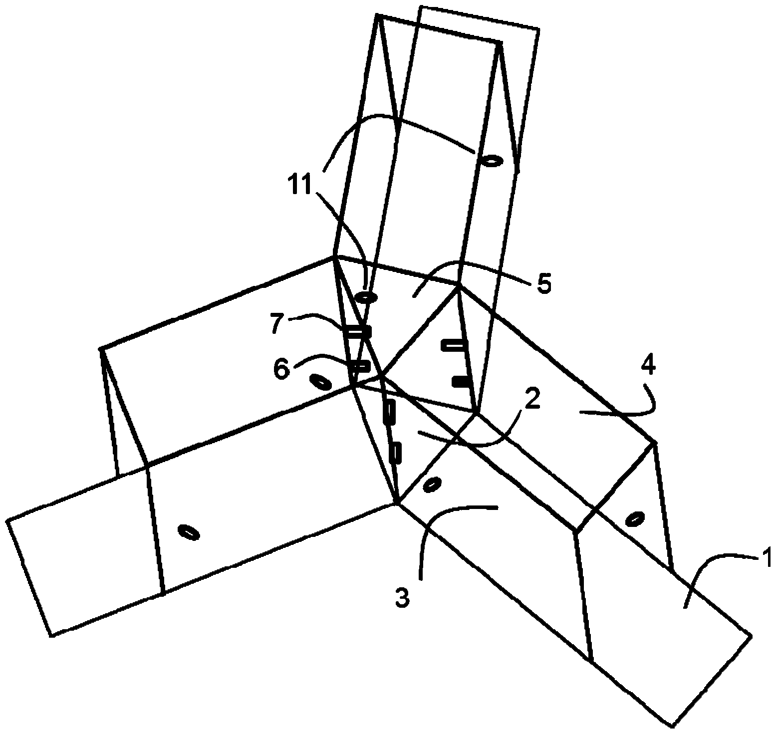 Three-arm maze device oriented to animal robot control training, and training method