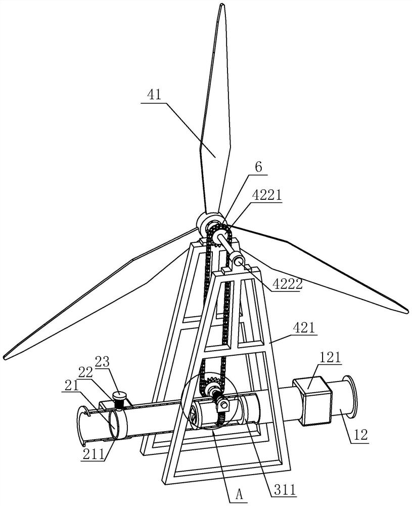 An anti-dust sprinkler device for sand and gravel piles